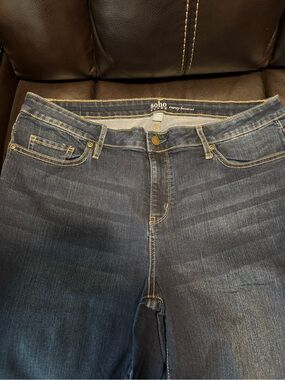Soho Boot Cut Jeans in Dark Blue Wash